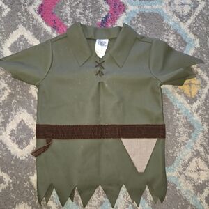 Disney Peter Pan Boys Costume Top Kids Size 2/4 Polyester Material